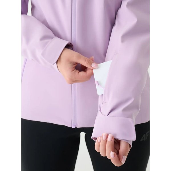 Kurtka narciarska damska TTJAF572 4F - jasny fiolet