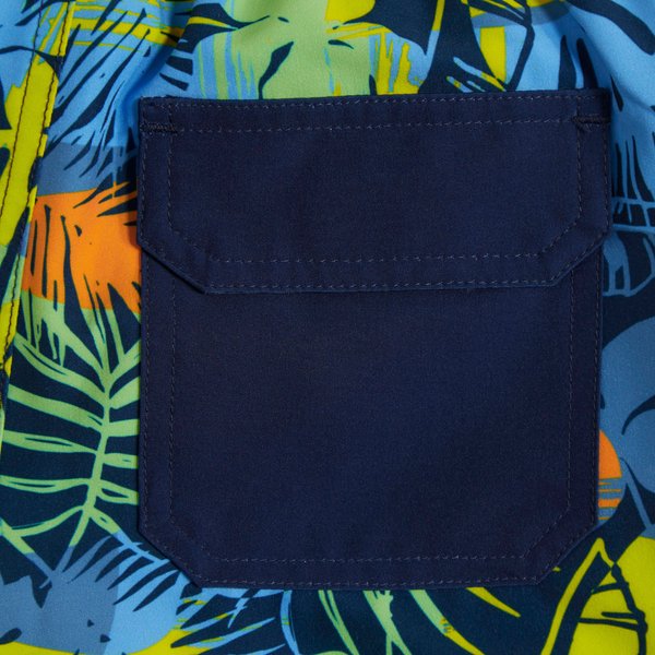 Spodenki kąpielowe juniorskie AOP Logo Color Kids - summer green