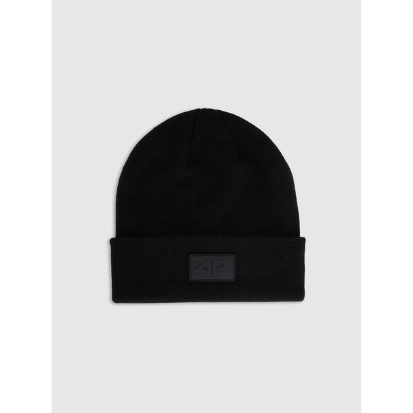 Czapka beanie U0857 4F - głęboka czerń