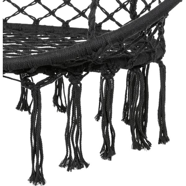 Huśtawka wisząca podwójna Boho Outtec - czarna