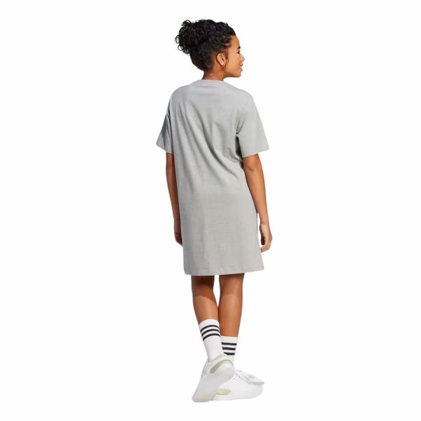 Sukienka damska Essentials 3-Stripes Single Jersey Boyfriend Tee Adidas - szara