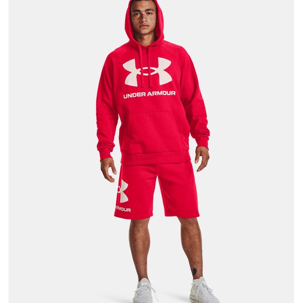 Bluza męska Rival Fleece Big Logo Hoodie Under Armour - Red / Onyx White