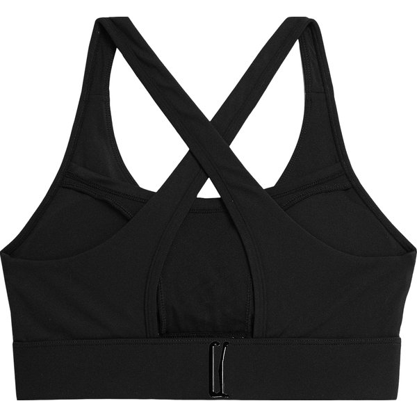 Biustonosz sportowy damski 4FWSS24USBAF130 4F - głęboka czerń