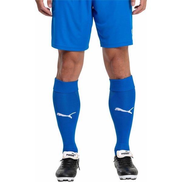 Getry piłkarskie Team Liga Puma - Electric Blue Lemonade-Puma White