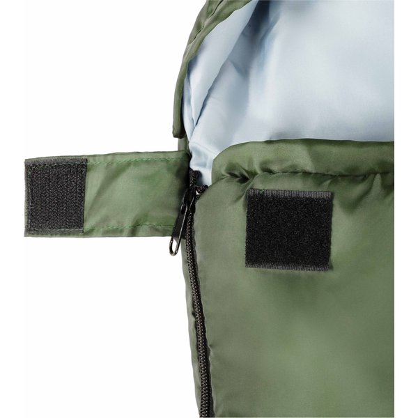 Śpiwór z kapturem lekki, kołdra Thermolite Outtec - zielony