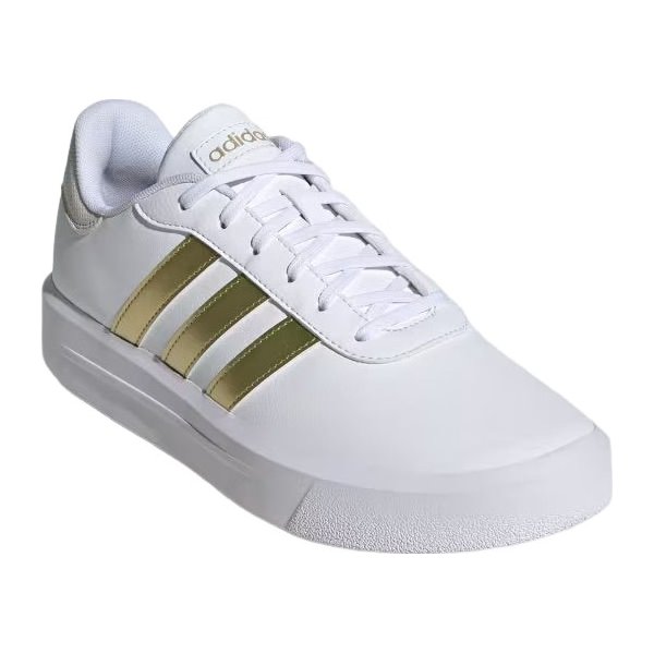 Buty Court Platform Wm's Adidas - Cloud White/Gold Metallic/Orbit Grey