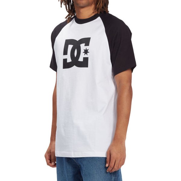 Koszulka męska Star Raglan HSS DC Shoes - white/black