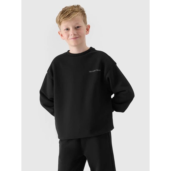 Bluza chłopięca TSWSM1713 4F - głęboka czerń