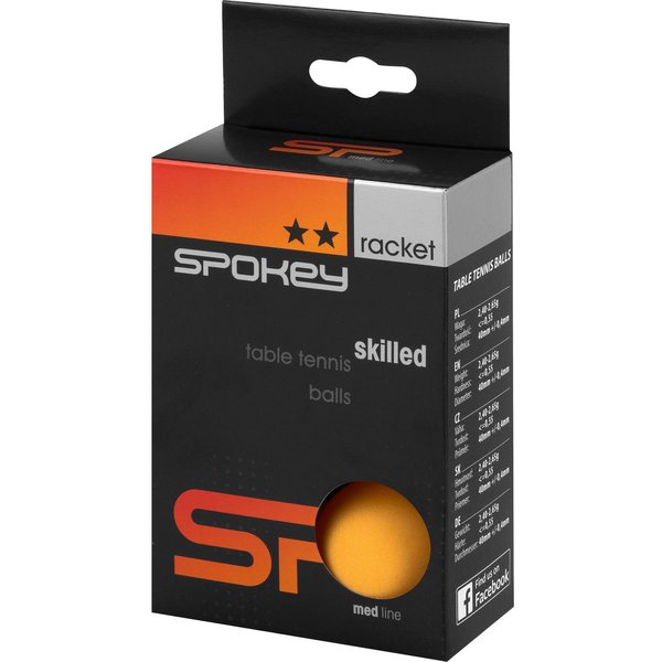 Piłeczki do tenisa stołowego Skilled 6szt. Spokey - pomarańczowe