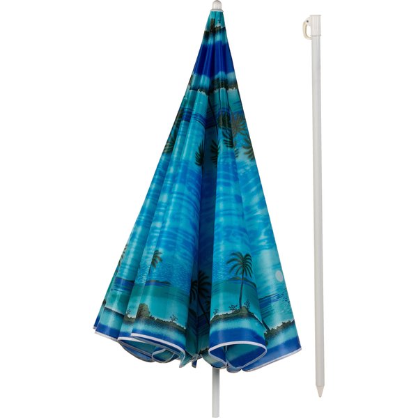 Parasol ogrodowy, plażowy, łamany Outtec - niebieski