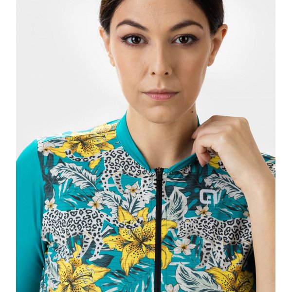 Koszulka rowerowa damska Hibiscus Maglia Donna Ale