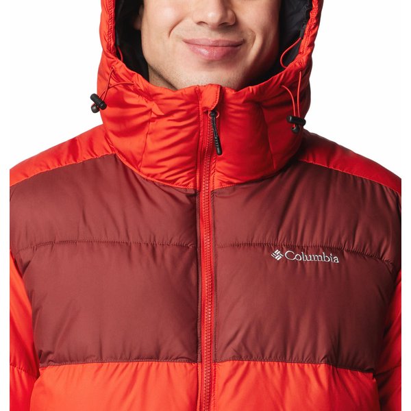 Kurtka puchowa męska Pike Lake II Hooded Columbia - Sail Red, Spice