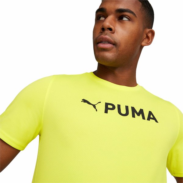 Koszulka męska Fit Ultrabreathe Tee Puma - żółta