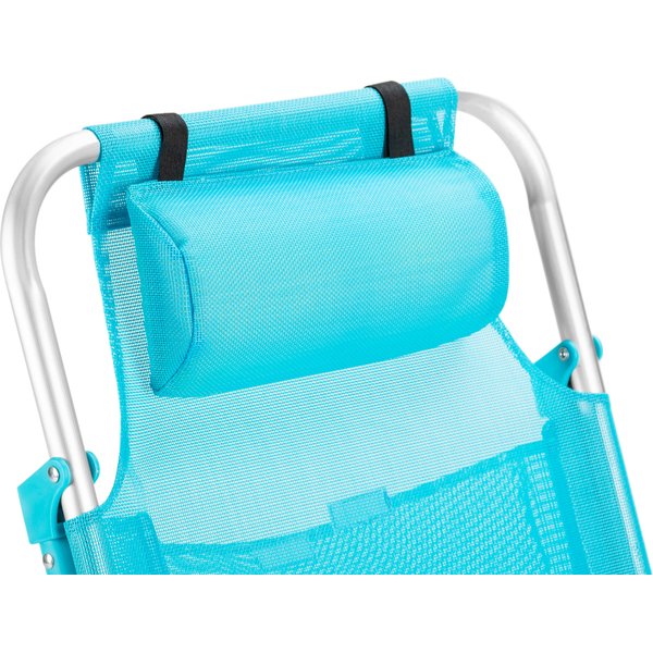 Krzesło plażowe z funkcją leżaka Sun Lite 2w1 Outtec - turkusowy