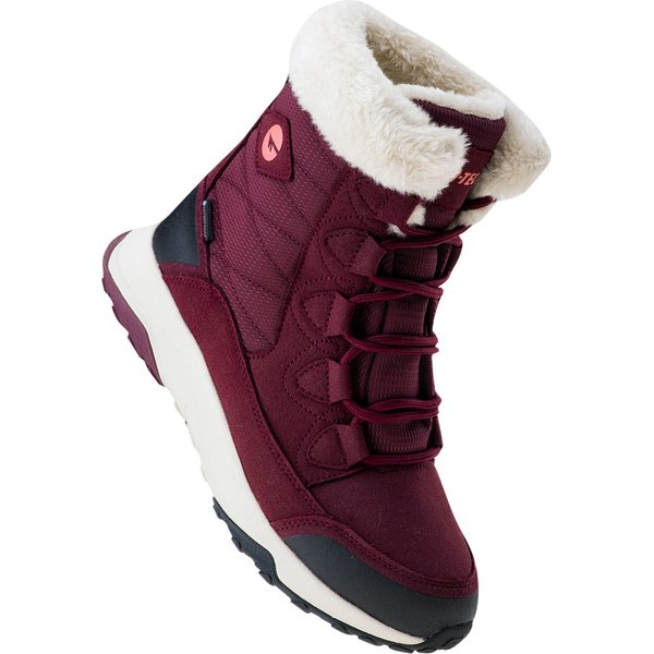 Buty, śniegowce Mestia Mid WP Wo's Hi-Tec - Dark Rose/Watermelon Red/Beige