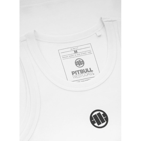 Bezrękawnik męski Small Logo Pitbull West Coast - biały