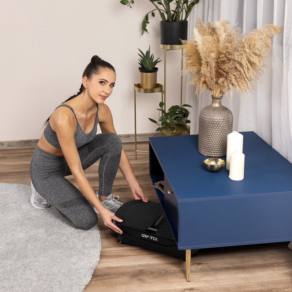 Platforma wibracyjna do ćwiczeń XP300 z pilotem Gymtek - black
