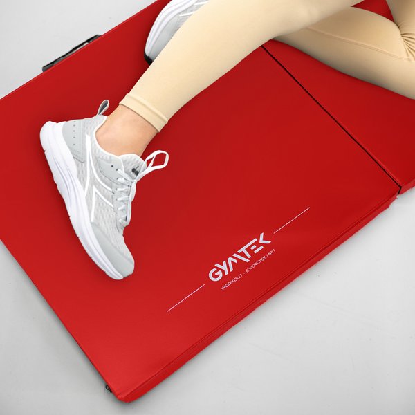 Materac gimnastyczny Triple 180x60x5cm Gymtek - czerwony