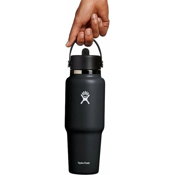 Butelka termiczna ze słomką Wide Flex Straw Travel 946ml Hydro Flask - black