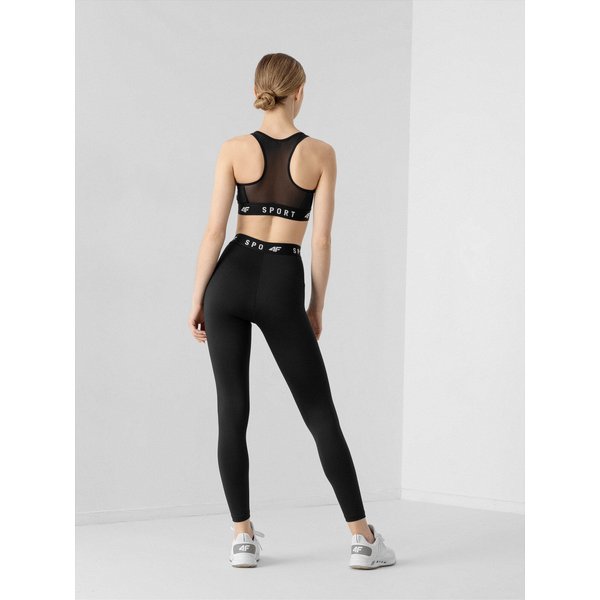 Legginsy damskie H4L22 SPDF351 4F - czarne