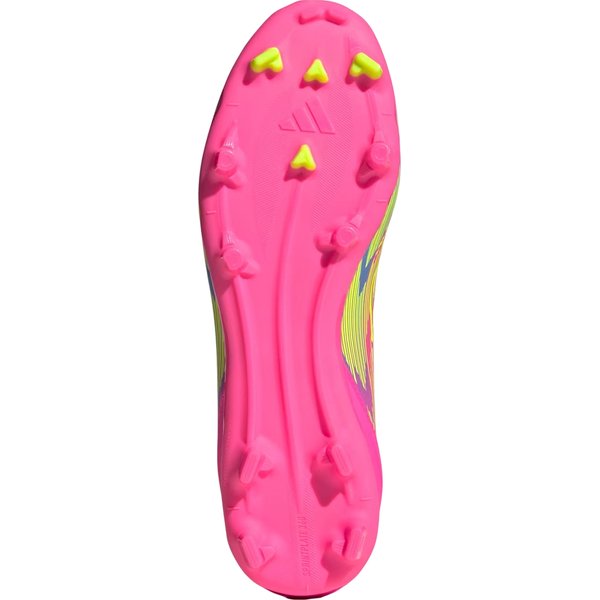 Buty piłkarskie, korki F50 League FG/MG Adidas - Lucid Pink/Lucid Lemon/Blue Fusion