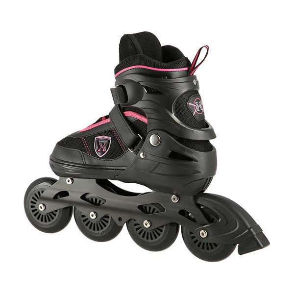 Rolki regulowane Extreme NA19088 Nils - czarno-różowy