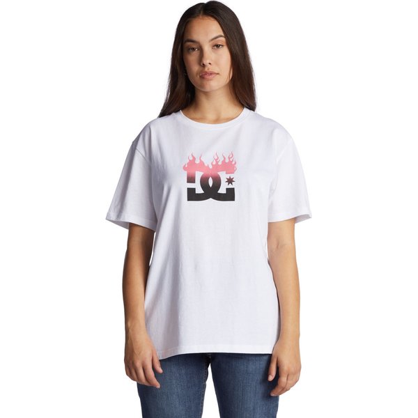 Koszulka damska Star Flame DC Shoes - white