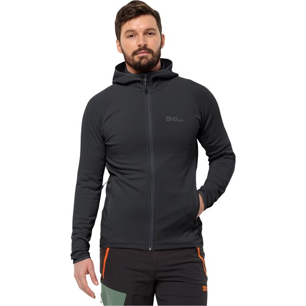 Polar męski Baiselberg Hooded Jack Wolfskin - black