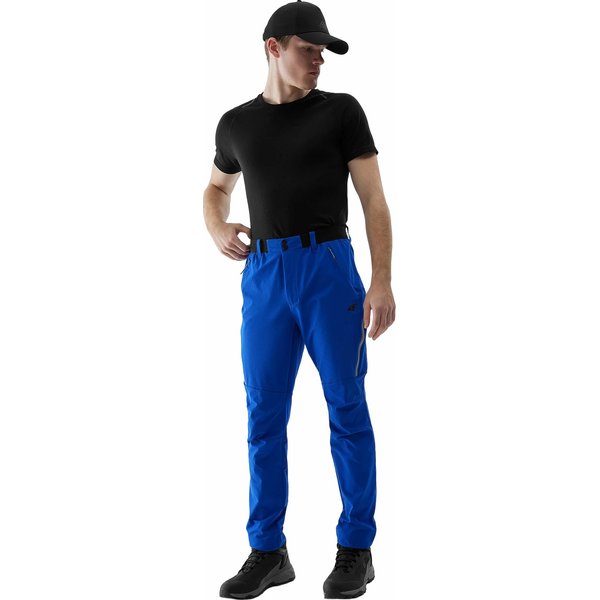 Spodnie trekkingowe męskie 4FWSS24TFTRM482 4F - niebieski