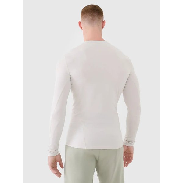 Longsleeve męski TFLOM372 4F - kremowy