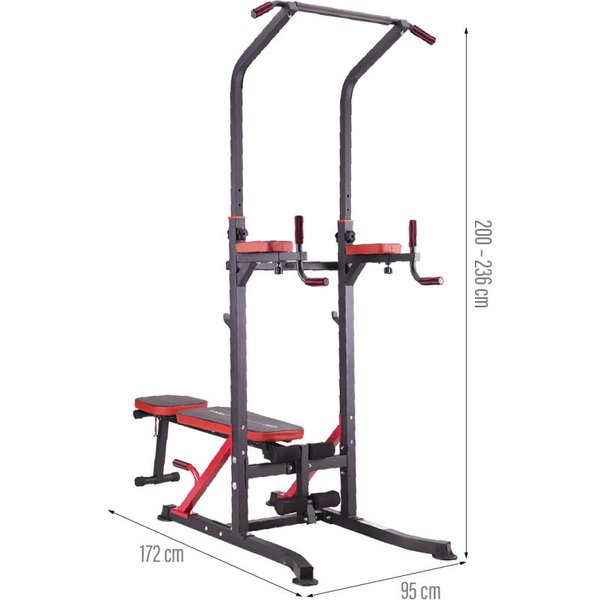 Poręcz wielofunkcyjna z ławką PWL8324 HMS