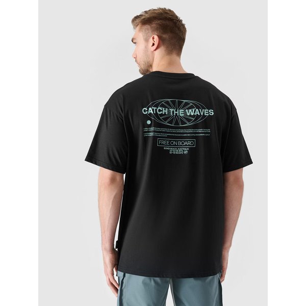 Koszulka męska TTSHM2535 4F - głęboka czerń