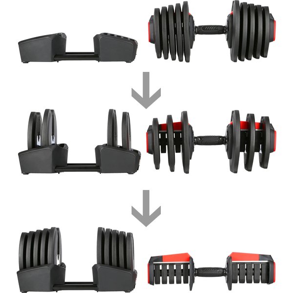 Zestaw regulowanych obciążeń SRG40 Pro 43,5kg HMS