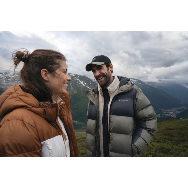 Kurtka puchowa męska Pike Lake II Hooded Columbia - Mountain Blue