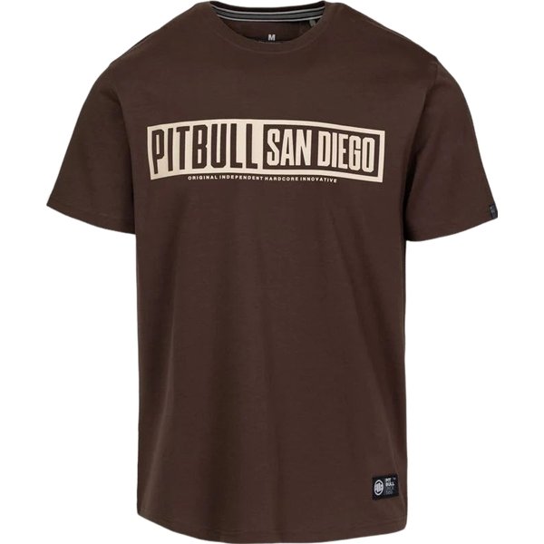 Koszulka męska Eighty Nine Dog Pitbull West Coast - dark chocolate