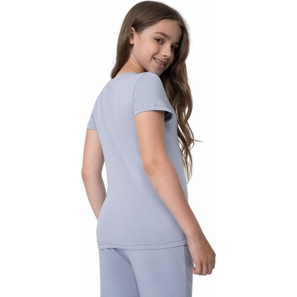 Koszulka dziewczęca 4FJSS23TTSHF383 4F - jasna niebieska