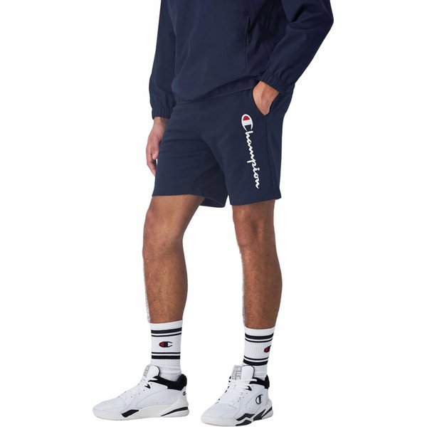 Spodenki męskie Script Logo Terry  Legacy Champion - granatowe