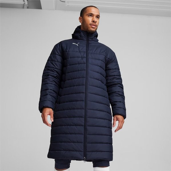 Płaszcz puchowy męski Team Final Bench Puma - granatowy