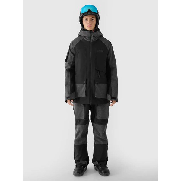 Kurtka snowboardowa męska TTJAM511 4F - głęboka czerń