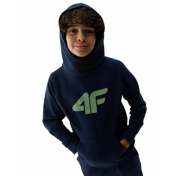 Bluza chłopięca 4FJWSS24TSWSM0925 4F - granat