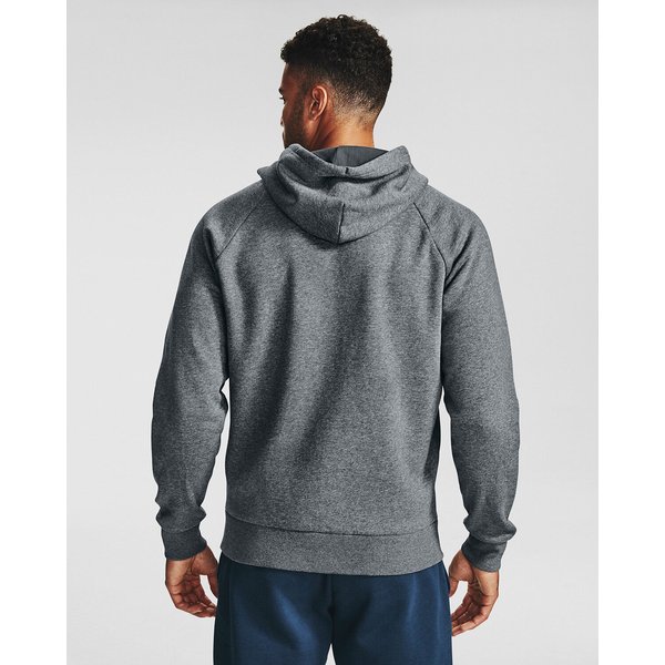 Bluza męska Rival Fleece Full Zip Hoodie Under Armour - szary melanż