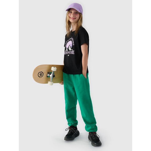 Koszulka dziewczęca TTSHF1548 4F - głęboka czerń