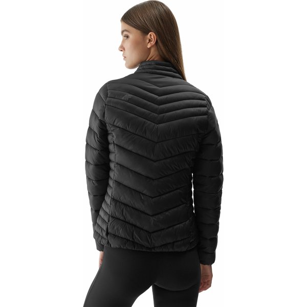Kurtka puchowa damska 4FAW23TDJAF224 4F - głęboka czerń