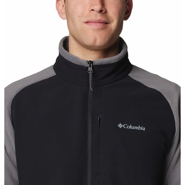 Polar męski Sage Peak Full Zip Fleece Columbia - City Grey, Black