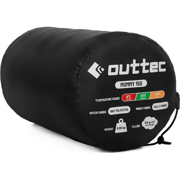 Śpiwór z kapturem Mumia lekki Outtec