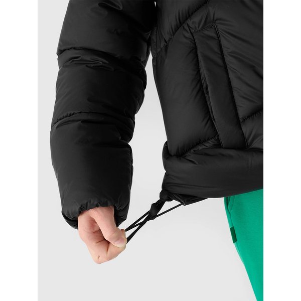 Kurtka puchowa dziewczęca TDJAF450 4F - głęboka czerń