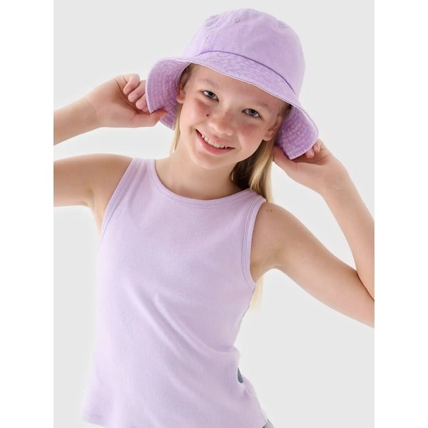 Bezrękawnik dziewczęcy TSLEF111 4F - jasny fiolet