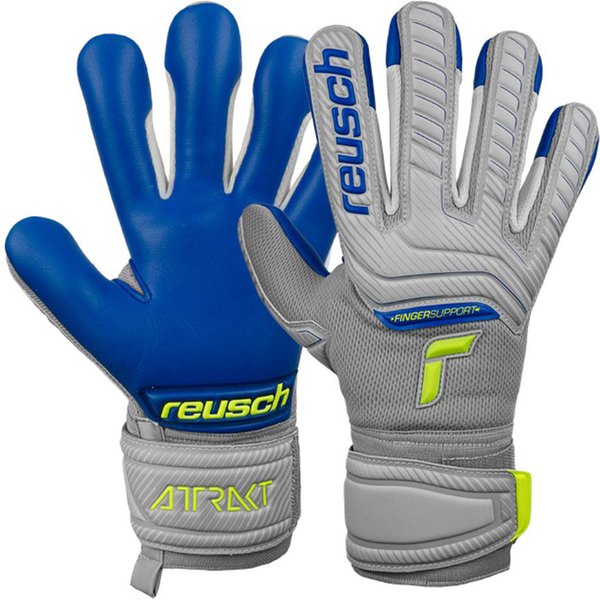 Rękawice bramkarskie juniorskie Attrakt Grip Evolution Finger Support Junior Reusch