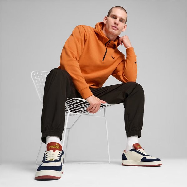 Bluza męska Rad Cal Hooded Half Zip DK Puma - Maple Syrup