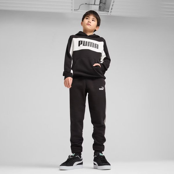 Spodnie dresowe juniorskie Essentials Block Puma - black